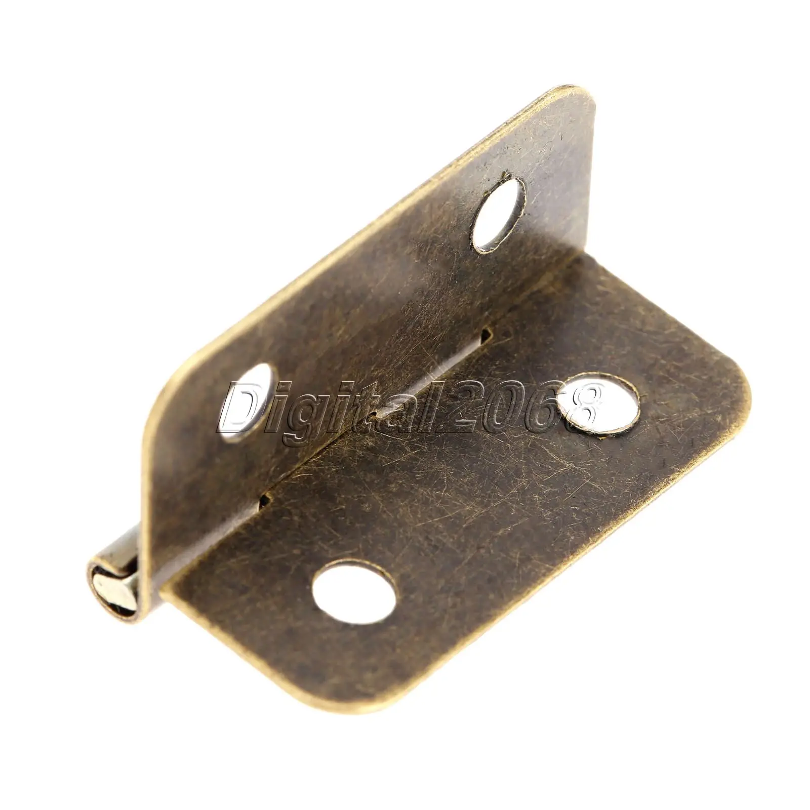 12pcs Antique Brass Mini Hinges Connectors for Cabinet Drawer Crafts Wooden Box Jewelry Gift Case with Mounting Screws 19mm*16mm
