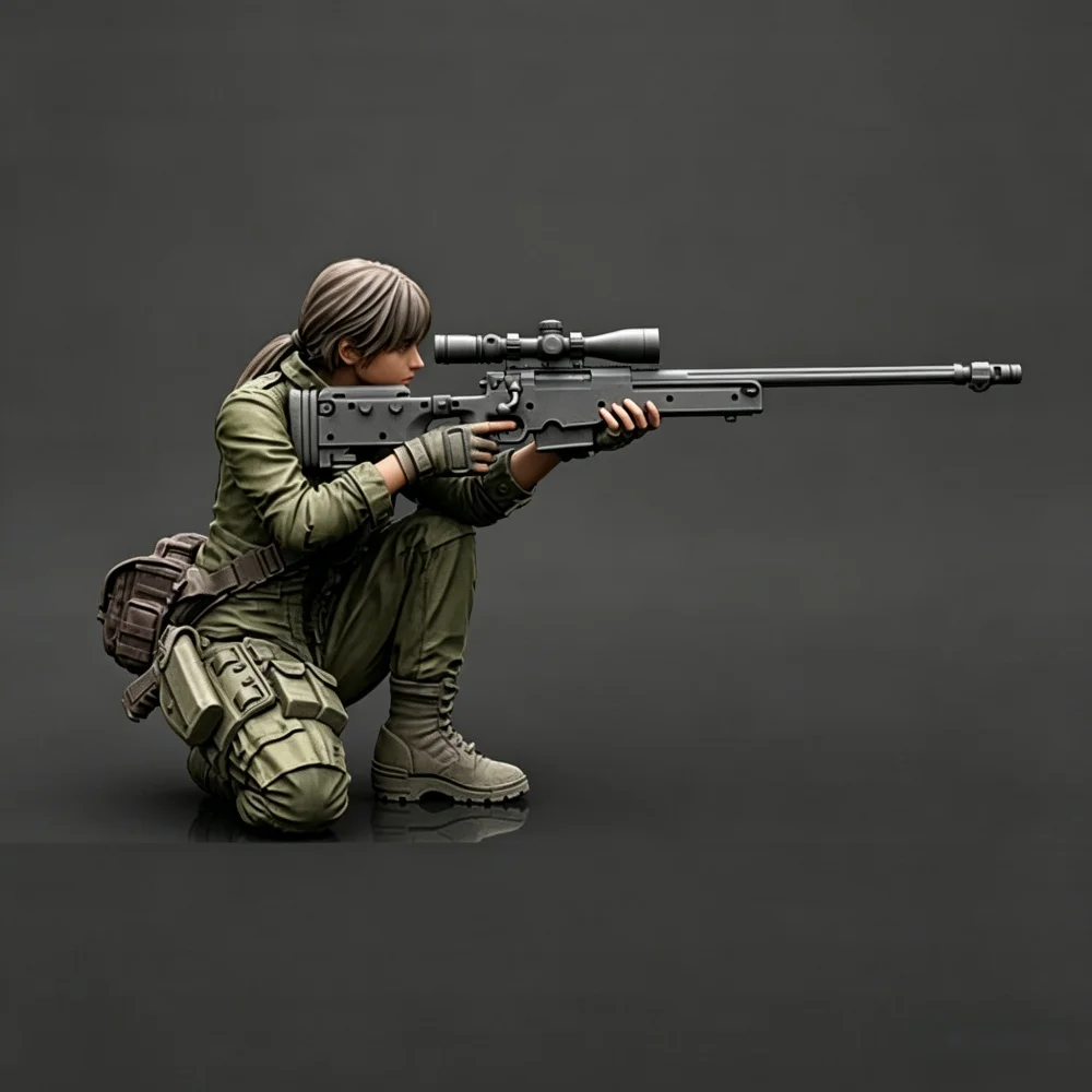 

Модель из смолы 1/35, неокрашенная, серая, для самостоятельной сборки, высококачественная скульптура солдата, микро-миниатюрный сборочный набор для подарка