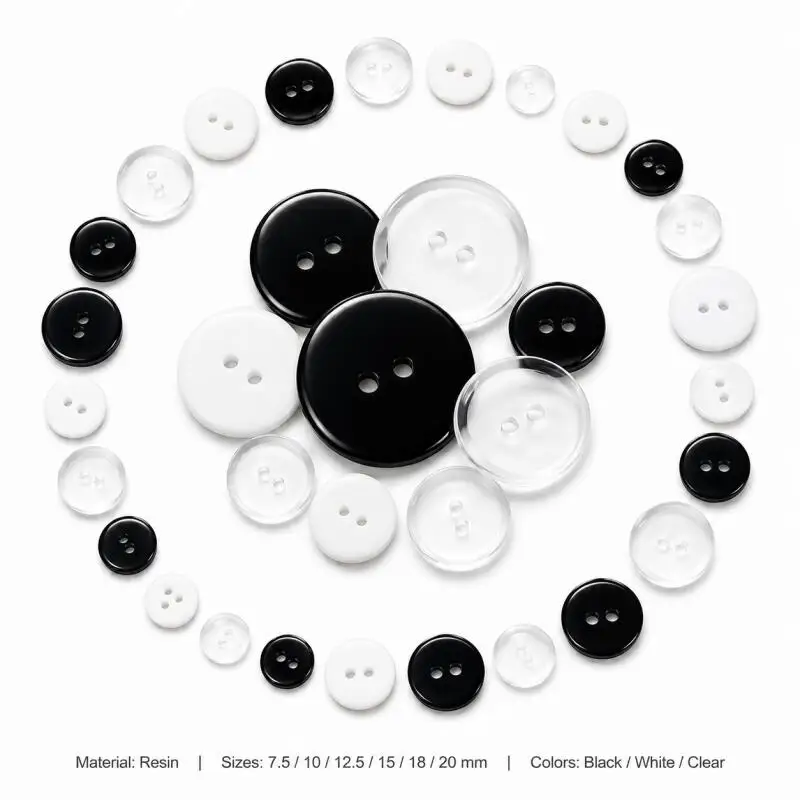 7,5-20mm Doppelloch-Brotschnallen, für DIY-Harzprojekte, handgemachte Scrapbooks und handgefertigte Webarbeiten im Großhandel. – Detail 1