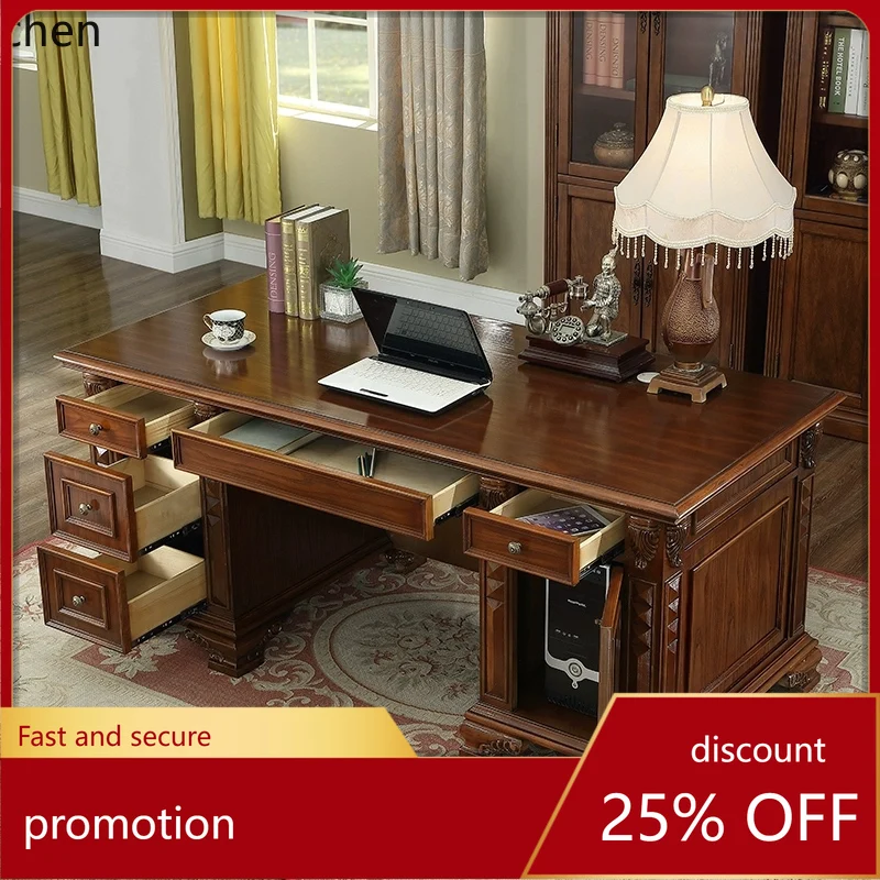 

HXL стол из цельного дерева, книжная подставка, стол Boss, компьютерный стол для учебы