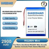 RG280V Mini 2900mAh  Mini Game Console Battery For Retro Handheld RG280V Mini Arcade Games Console Palm Game Machine