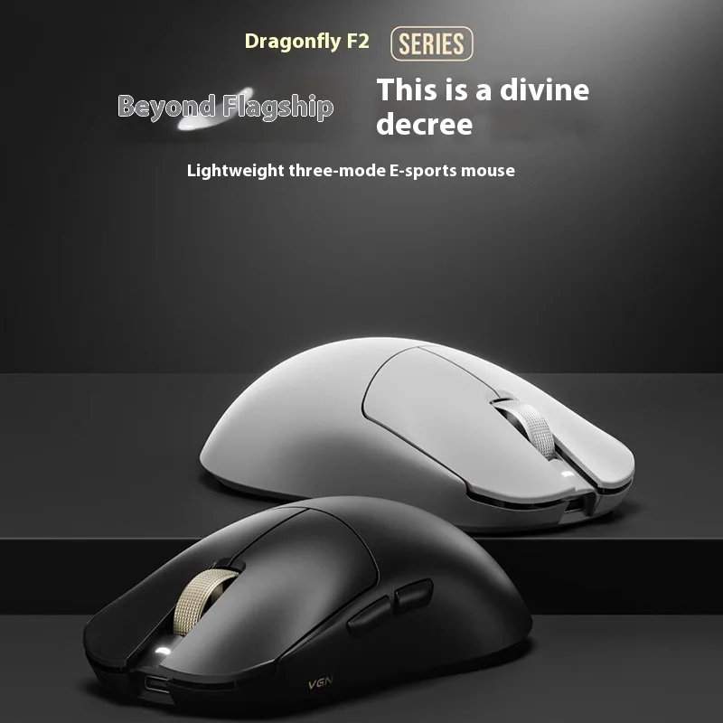 

Vgn Dragonfly F2 Promax Беспроводная трехмодульная игра для киберспорта с длительным сроком службы, быстрая мышь с низкой задержкой, проводной ноутбук, общий