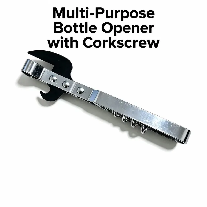 Household Multi‑purpose Bottle Opener All‑in‑one Gadget for Wine Canned‑food Uncork Grape‑wine Effortlessly Compact Hand‑held