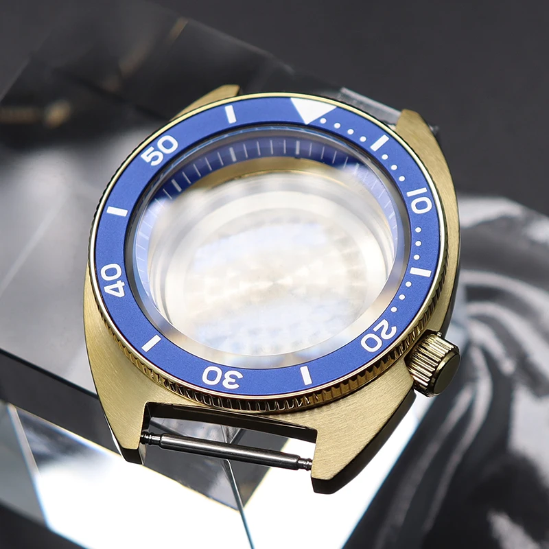 Fenya 41mm Oro PVD Cassa Orologio Meccanico Parti Zaffiro Per Abalone Modificato Seiko NH35 NH36 NH34/38 Movimento 28.5mm Quadrante 10ATM