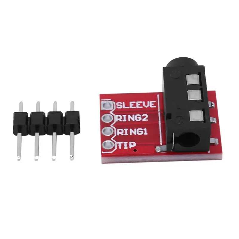 AB42-2X TRRS Placa de Conexión con Jack de 3.5mm para Auriculares, Video, Audio, MP3, Módulo Conector Profesional