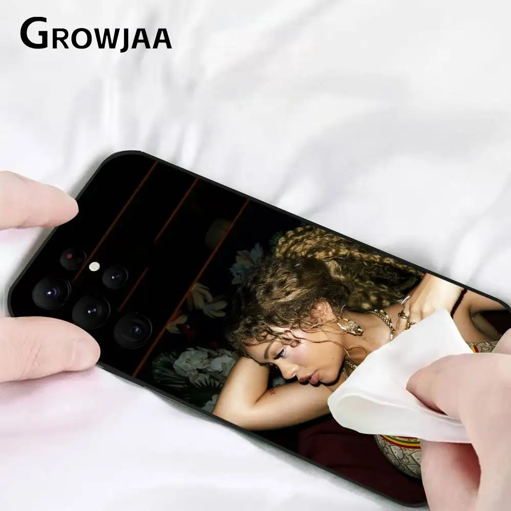 L-Lattos Singer حافظة هاتف عصرية لهاتف سامسونج جالاكسي S24 Ultra S22 S23 Ultra S21 S20 5G واقية من السيليكون بولي يوريثان الناعم Funda