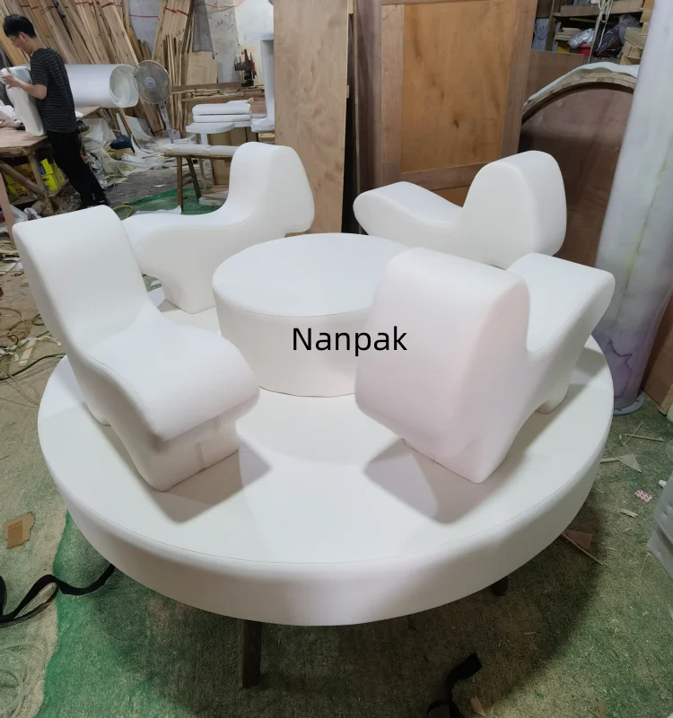 Popular White Grey Beige Animal Carousel Ride for Kids Rental Child Event Merry Go Round Rotating Electrical Soft Play Carousel