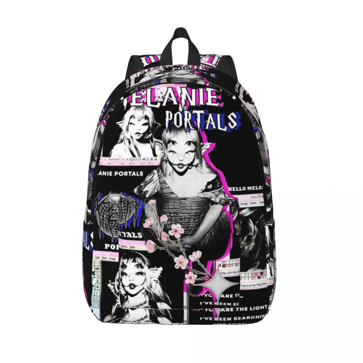 Melanie Portals for Teens Student School Bookbag Daypack Middle High College Lightweight