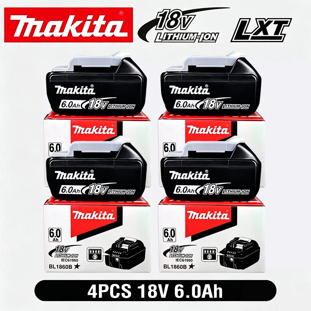 ? Original 6AH Makita BL1860 18V Akku für Elektrowerkzeuge Li-Ionen Ersatzakku LXT BL1850 BL1840 für 18V Schrauber mit BMS 18V