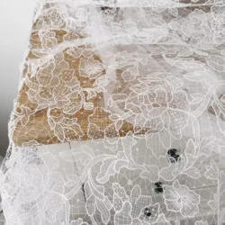Hollow out Embroidery Lace Fabric Water Soluble Lace Sewing Material Florals Dress Lace Meter 2024