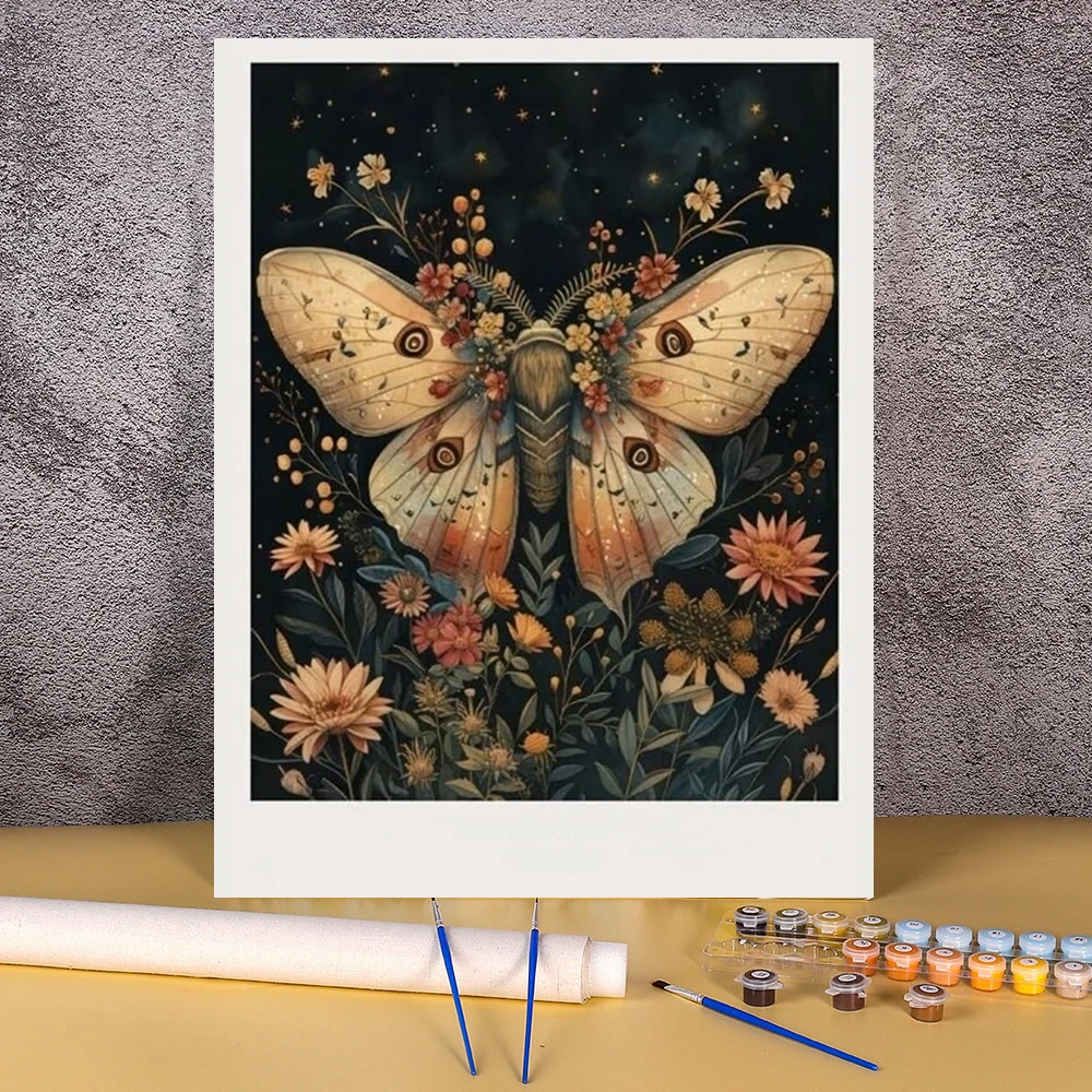 

40X50 Painting By Number Kits Animals Butterfly Drawing Canvas Pictures By Number Frameless Wall Art For Living Room Home Decor