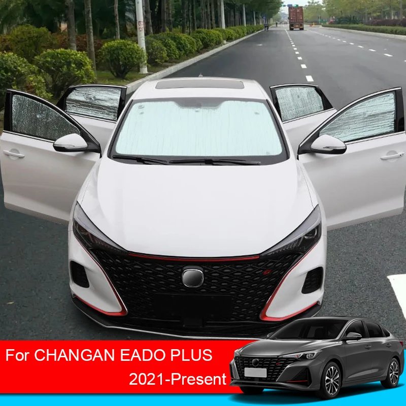 For CHANGAN EADO PLUS 2021-2025 Car Sunshades UV Protection Cover Window Curtain Sun Shade Visor Front Windshield Car Accessory