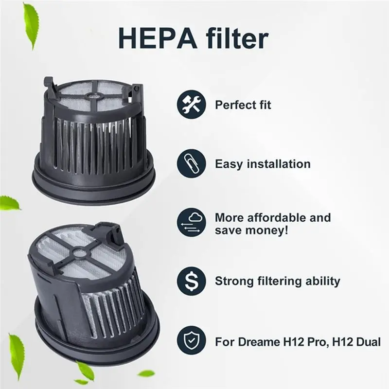A40Z-For Dreame H14 / H14 Pro / H14 Dual Wet And Dry Vacuum Cleaner Replacement Parts ABWQ Roller Brush Hepa Filter