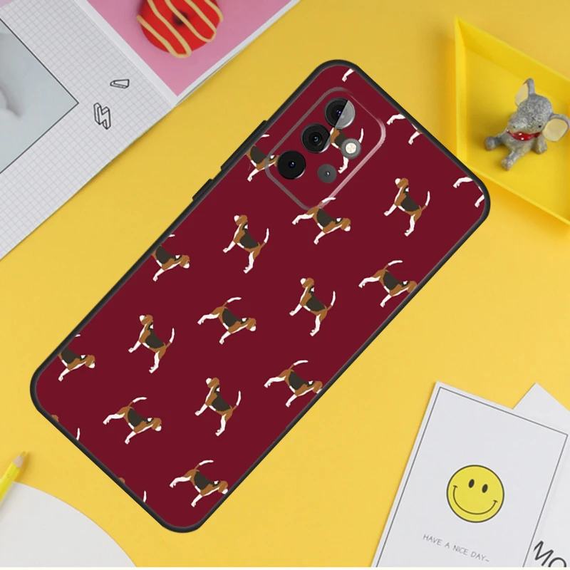 Beagle Dog Case For Samsung Galaxy A54 A34 A14 A13 A33 A53 A12 A32 A52 A71 A51 A15 A25 A35 A55 Cover