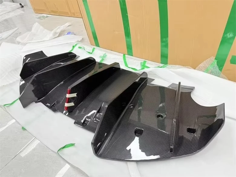 Vors Style Dry Carbon Fiber Rear Diffuser Rear Bumper Lip for Lotus Emira Upgrade Body Kit