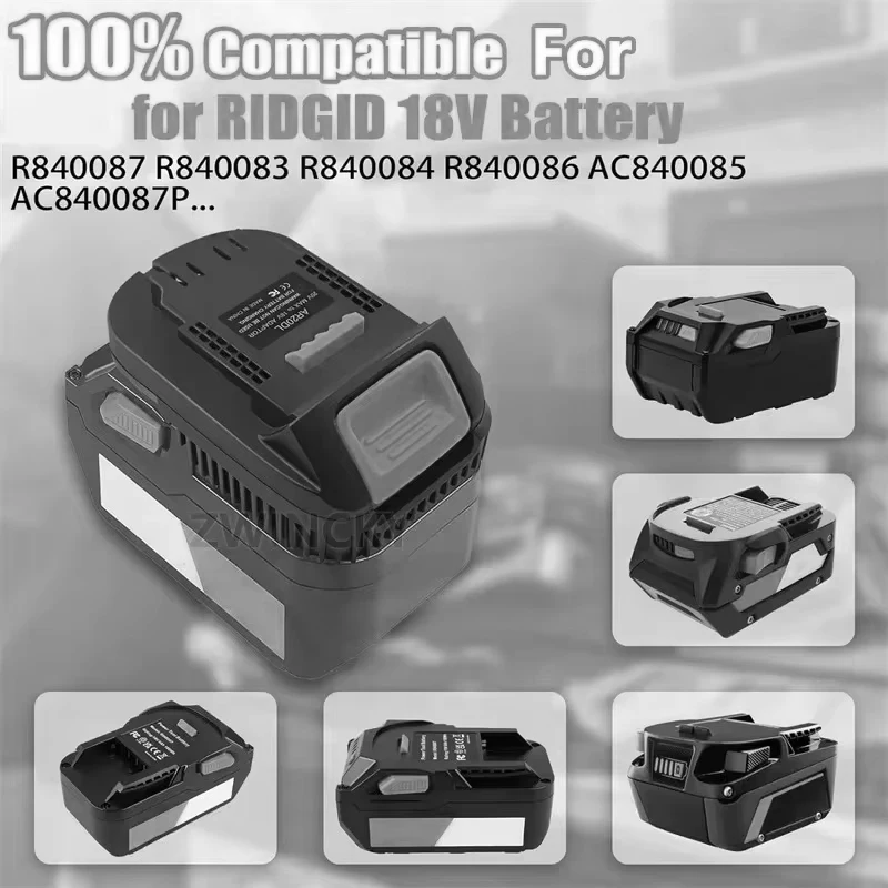 AR20DW battery adapter converts for DeWalt 18v-20v Max lithium battery to for Ridgid AEG 18v Lithium battery
