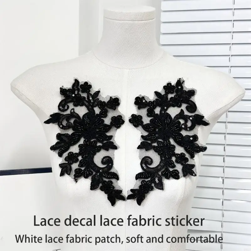 195E Hoa Miếng Dán May Táo Thêu DIY Áo Cưới Phụ Kiện May Vá