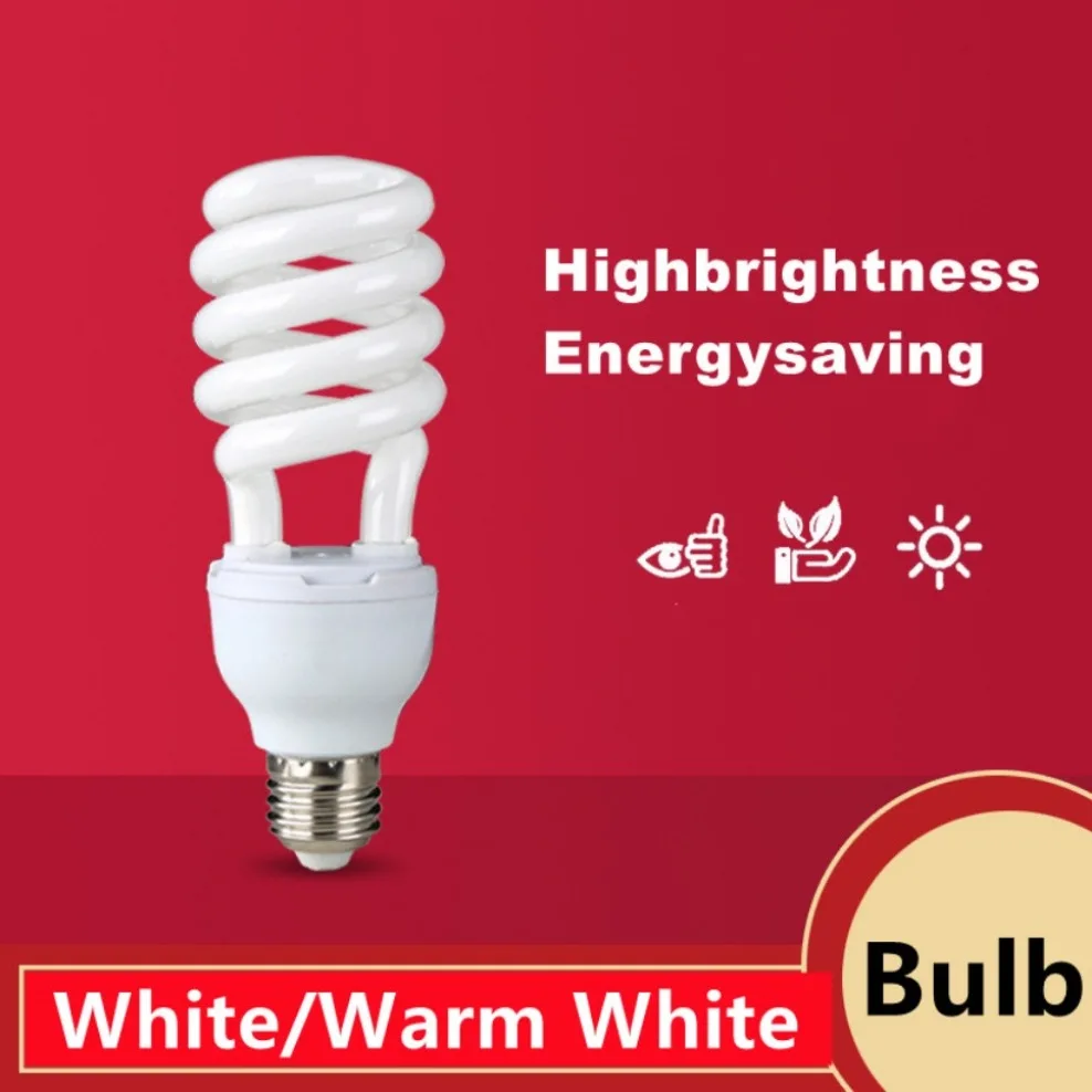 AC170-240V E27 5W/45W  high power spiral tube energy saving lamp Fluorescent light bulb tube Spiral Fluorescent Light Bulb