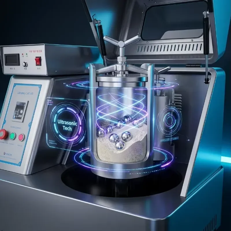 i Ultrasonic Planetary Ball Mill Variable Speed Wet Dry Nano Grinding Machine for Lithium Electrode Slurry Dispersion