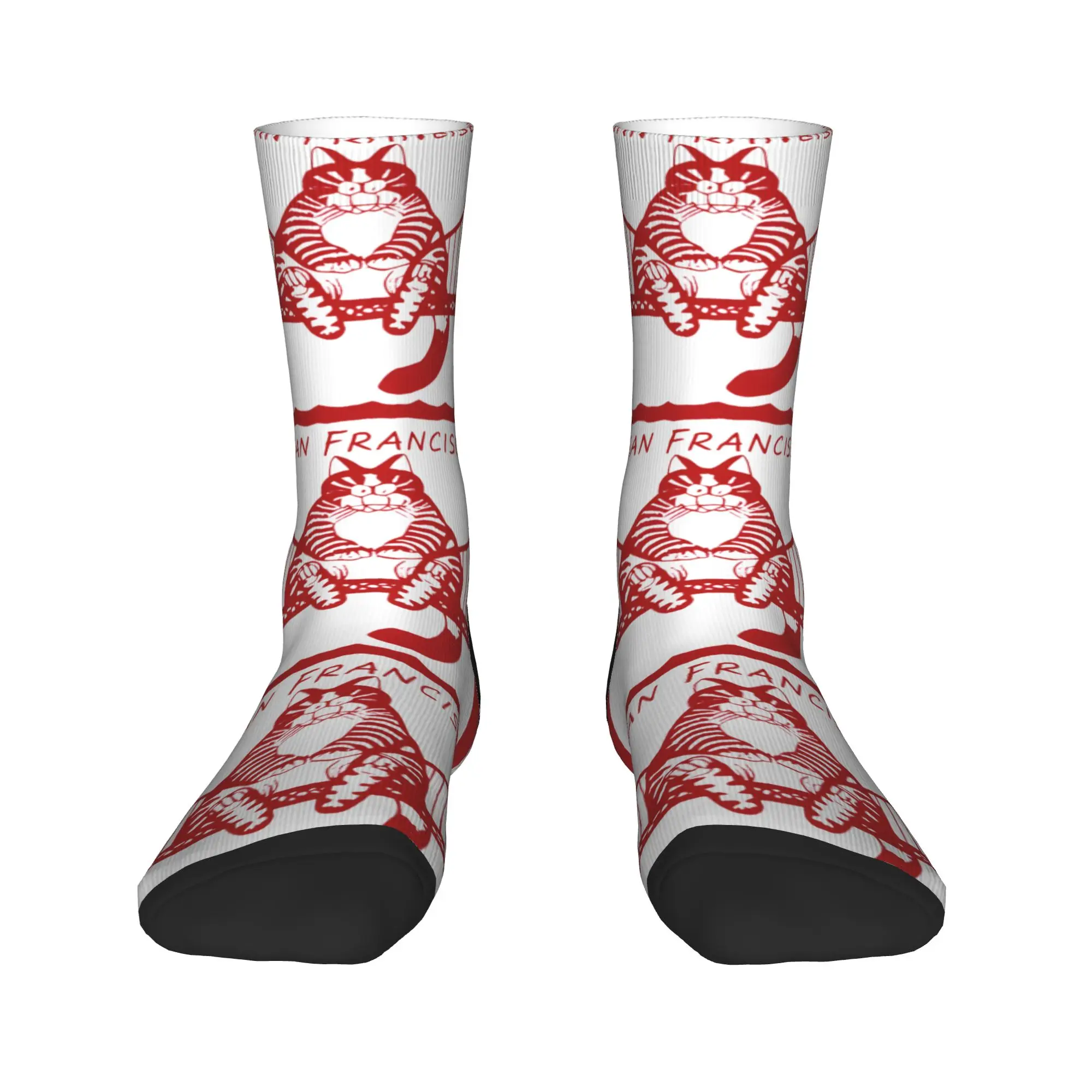 Project Hail Mary B Kliban Cat San Francisco Golden Gate Stockings  Graphic Socks Spring Anti Socks Men Skateboard Soft Socks
