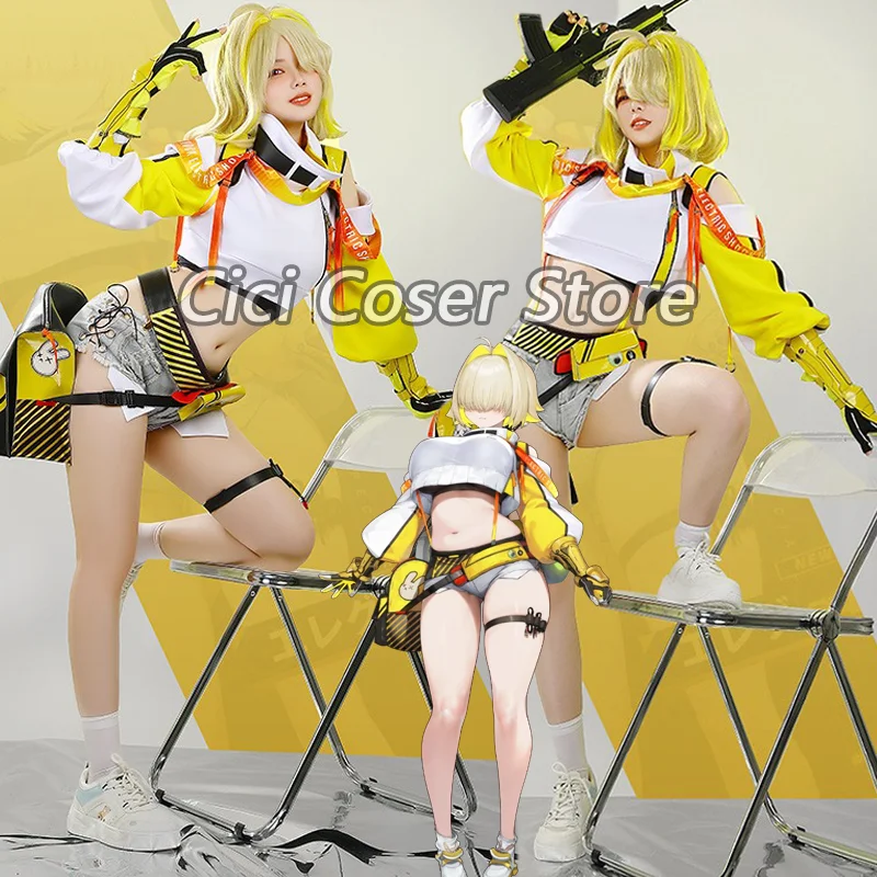 Presell Game Nikke The Goddess of Victory Elegg Cosplay Women Costume Set Wig Elegg Uniform Halloween Party Carnival Outfit