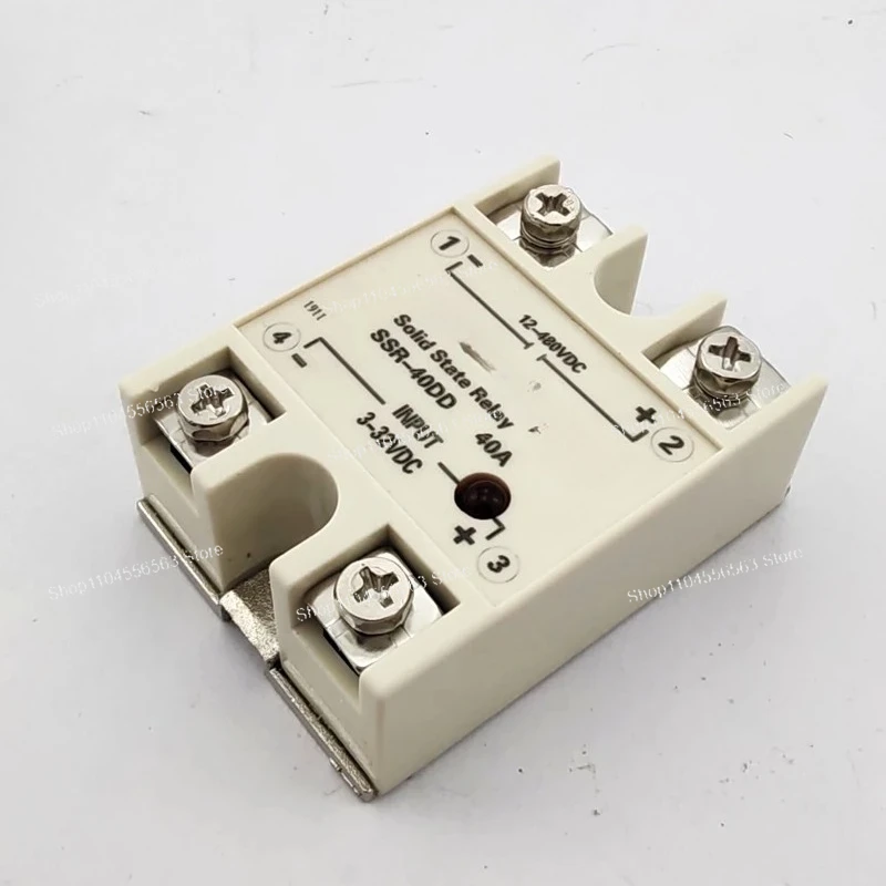 DC Solid State Relay SSR-40DD, 480V 10A to 80A DC Controller for Motor Soft Start Smooth Switching