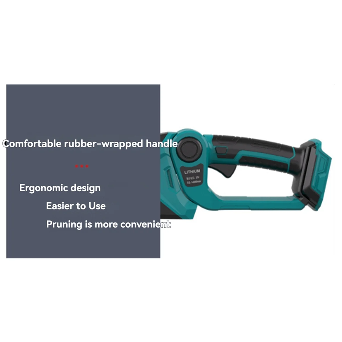 

A06K Trimmer Handheld Hedge Trimmer 2 Blade Garden Trimmer Shrub Bush Shears Trimmer for Makita Dewalt Milwaukee No Battery B