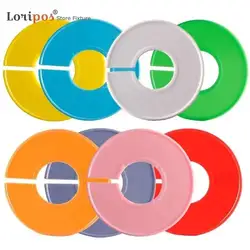 5pcs Diy Clothing Size Dividers Round Hangers Closet Dividers For Clothes Stores Or Home White Blank Dividers Garment Tags