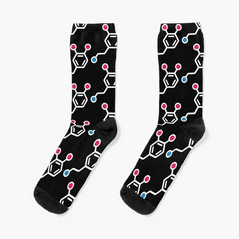 

Dopamine Molecule Pattern Socks christmas gift Stockings sheer gym Men's Socks Women's