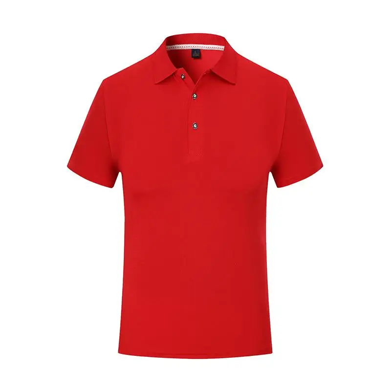 Men's Quick Drying Polo Shirt Custom Personalized Print Logo DIY Summer Sports Short Sleeved Employee Workwear Lapel Shirt Top