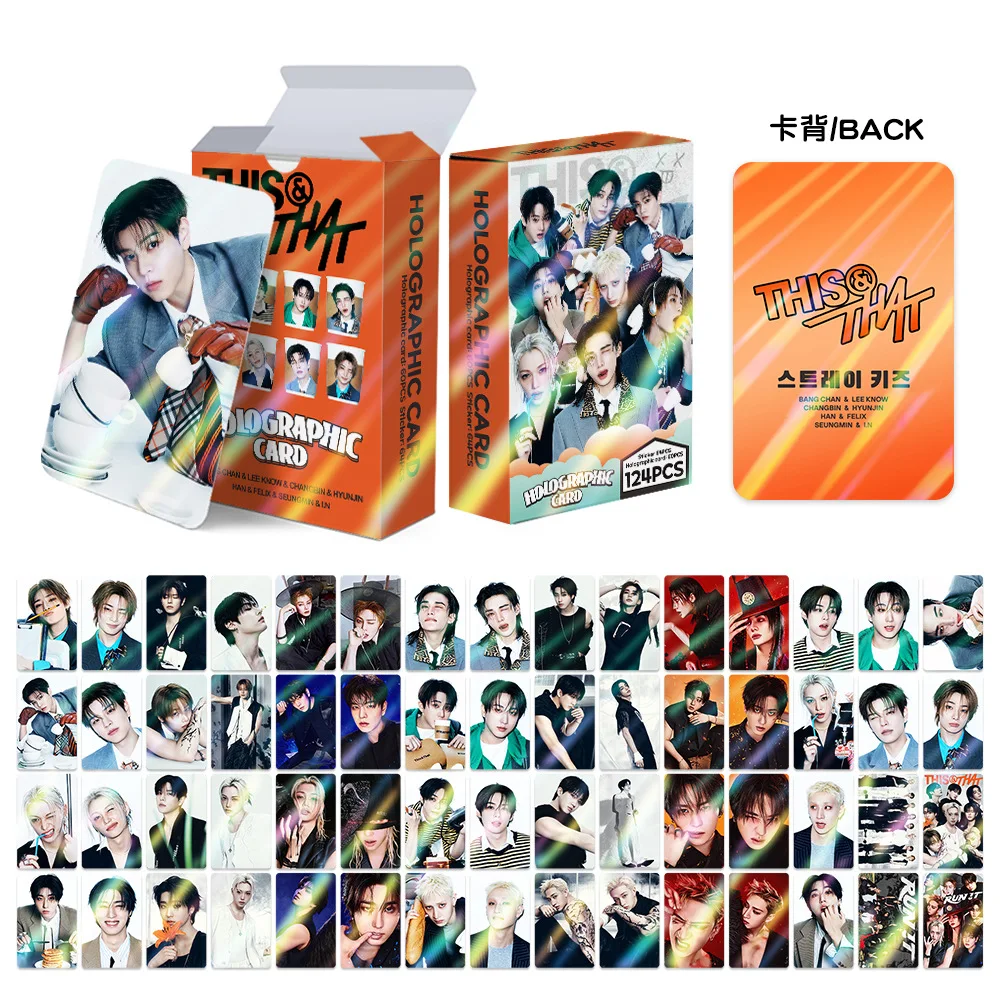 124Pcs RUN IT THIS & THAT Lomo Cards Photocards Stickers HD Fans Collection Cards Decorative Stickers Present Gifts