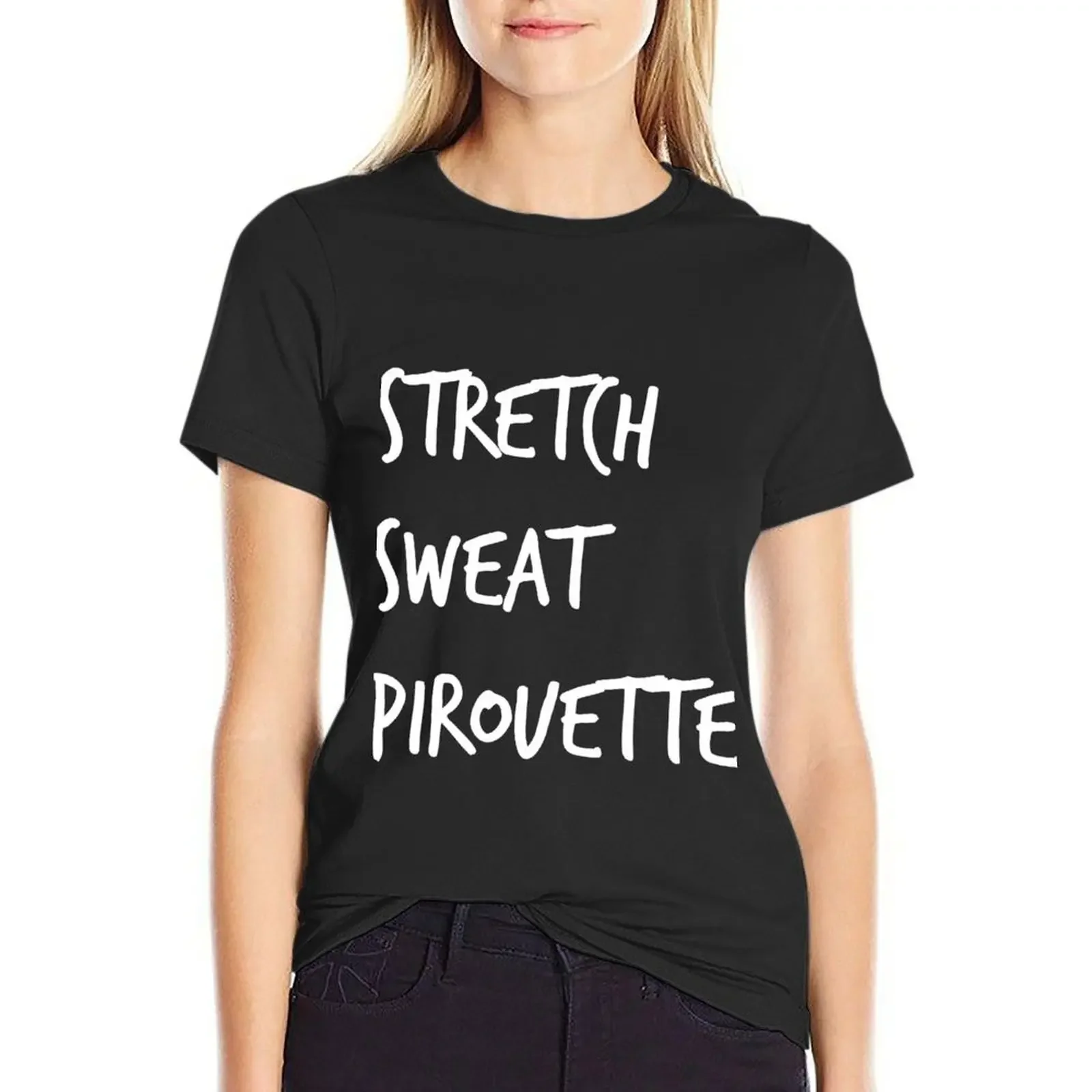 

ballet T-Shirt female sports fans tops cute t-shirts for Women