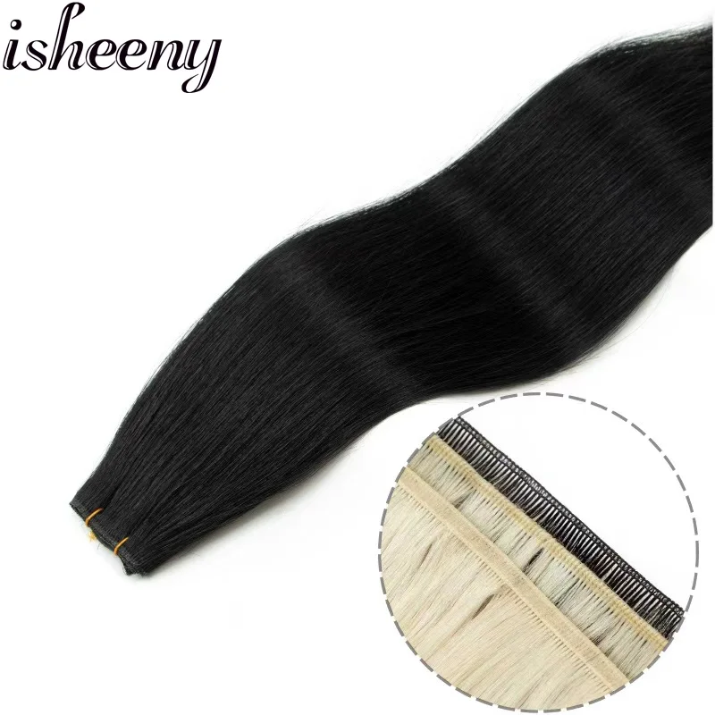 Human Hair Extensions Invisible Genius Weft  12