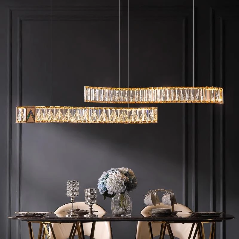 

Bouble S LED Crystal pendant light for drawing room Home LED lustre de cristal Dining Room Foyer Kitchen chandelier lighting