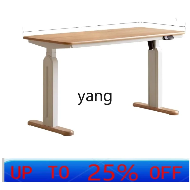

LTT solid wood desk study electric lifting table workbench home desk computer desk