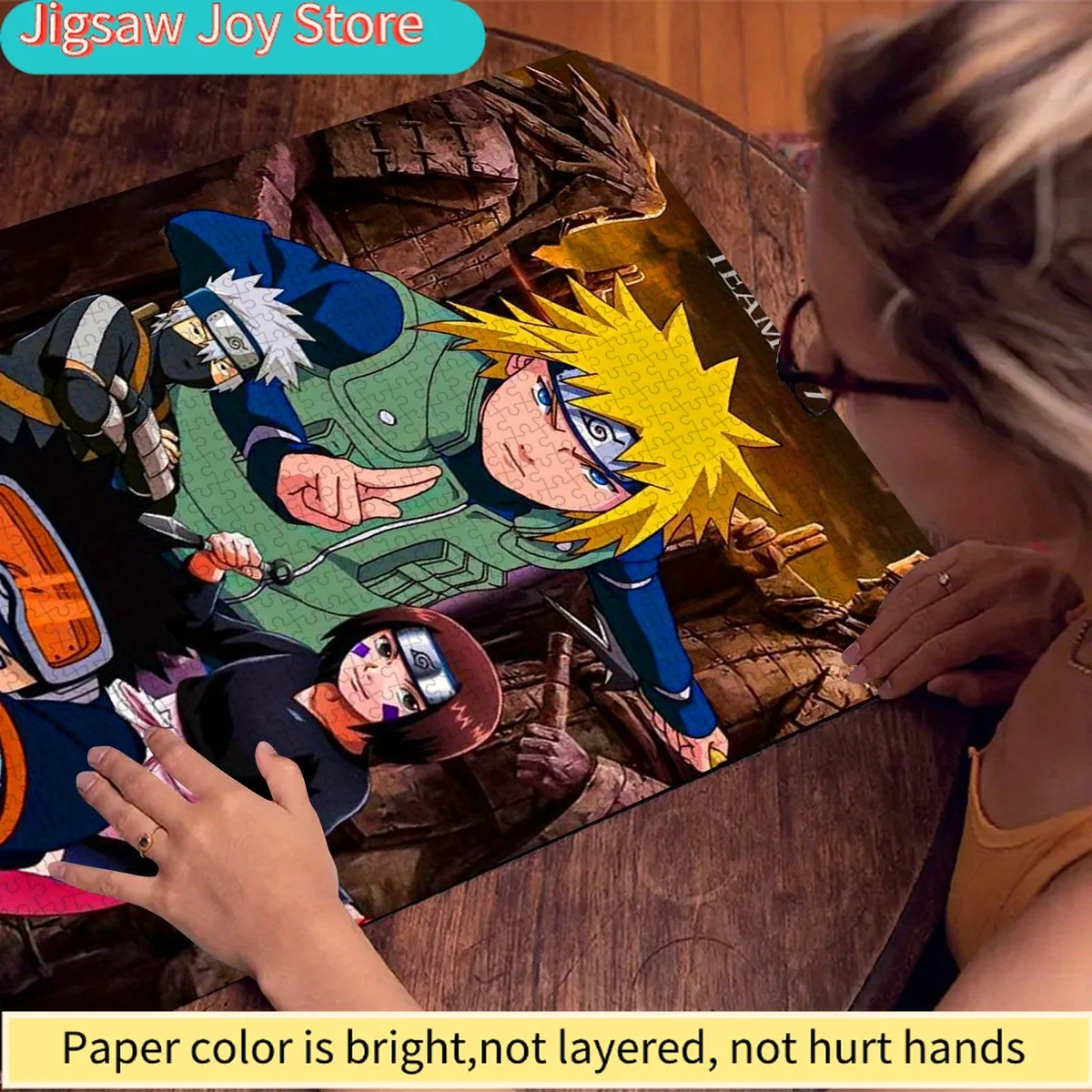 

Jigsaw Puzzle, Paper Puzzle, DIY Puzzle, Adult Puzzle, Large Puzzle, Sasuke Sakura Kakashi Team 7 Group Photo. Suitable for J