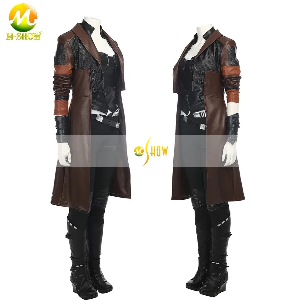 Superhero Gamora Cosplay Costume Jacket Vest Luxious Outfit for Adult Women Halloween