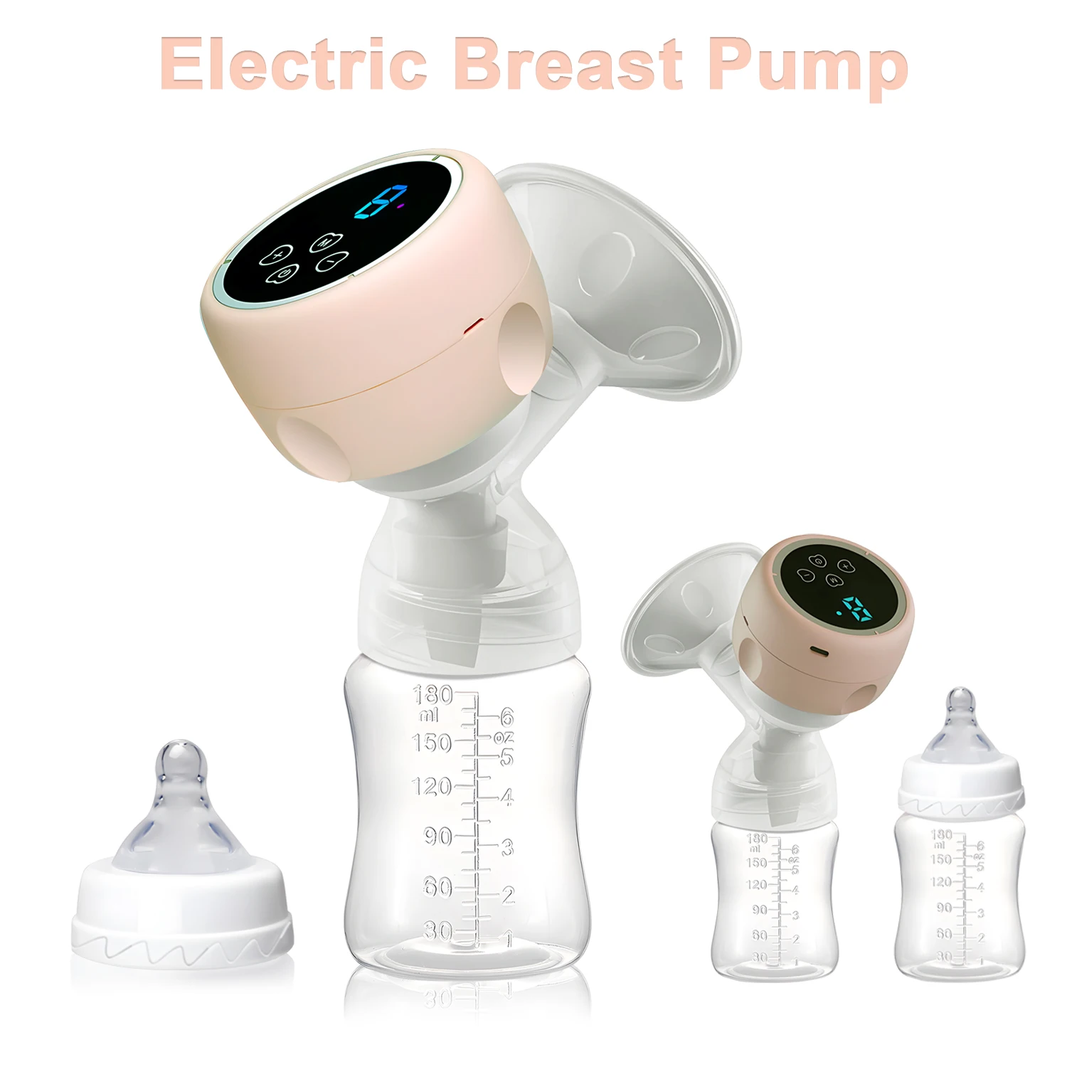 

Электрический молокоотсос, умная автоматическая машина для грудного молока, детская бутылочка для молока и детская соска 2 в 1, портативная присоска для сосков, грудь