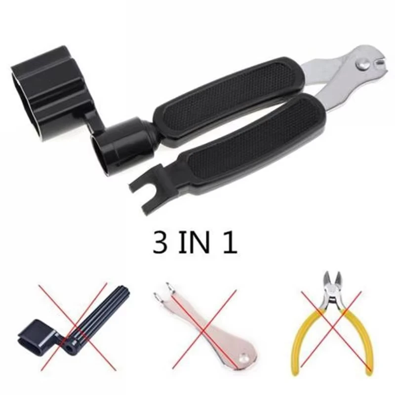 Miwayer 3-in-1 Guitar String Tool - String Winder, Cutter & Pin Puller for Acoustic Electric Guitar Maintenance & Repair