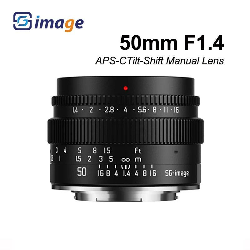 

SGimage 50mm F1.4 Camera Lens APS-C Large Aperture Standard Prime For Sony E Fuji X Canon EF-M/RF Nikon Z M43 L Mount Cameras