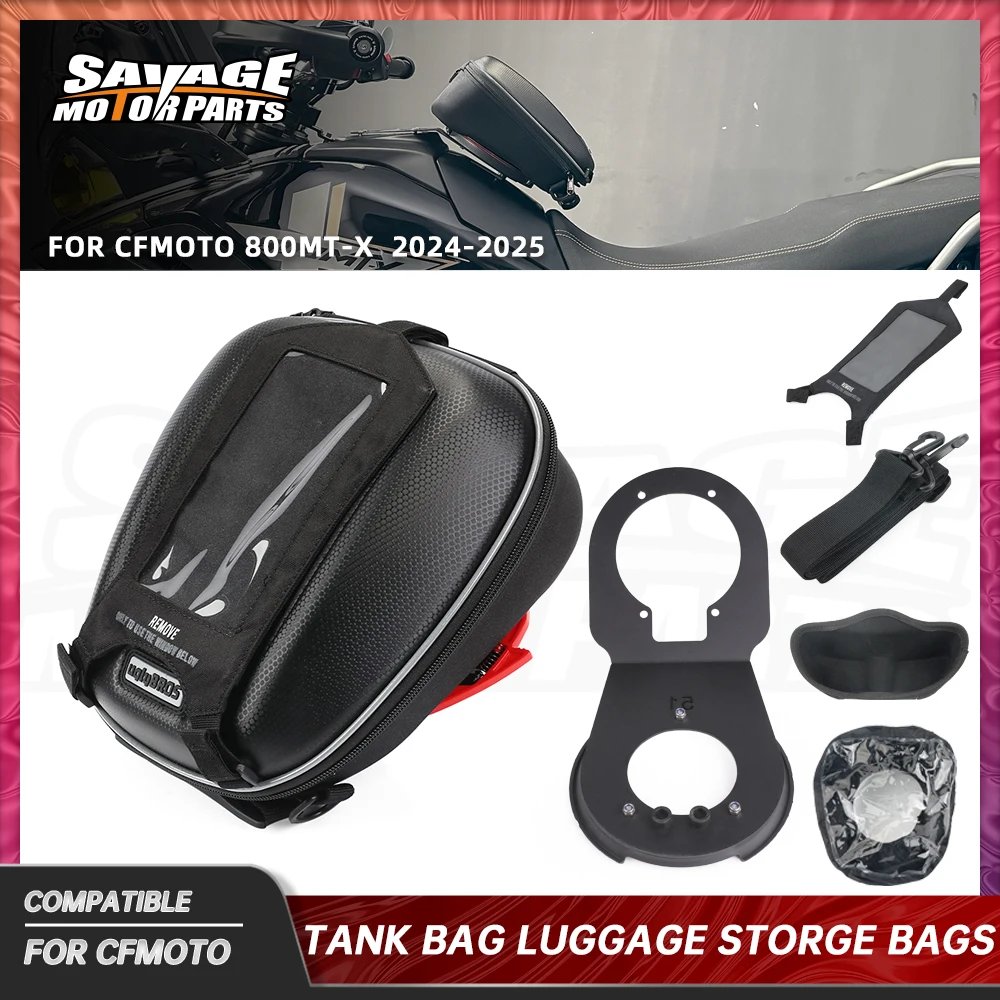 

For CFMOTO 800MT-X 2025 Tank Bag Luggage 800MT-X 2024 Motorcycle Tanklock Racing Backpack Travel Storge Bags Carrier Handbag