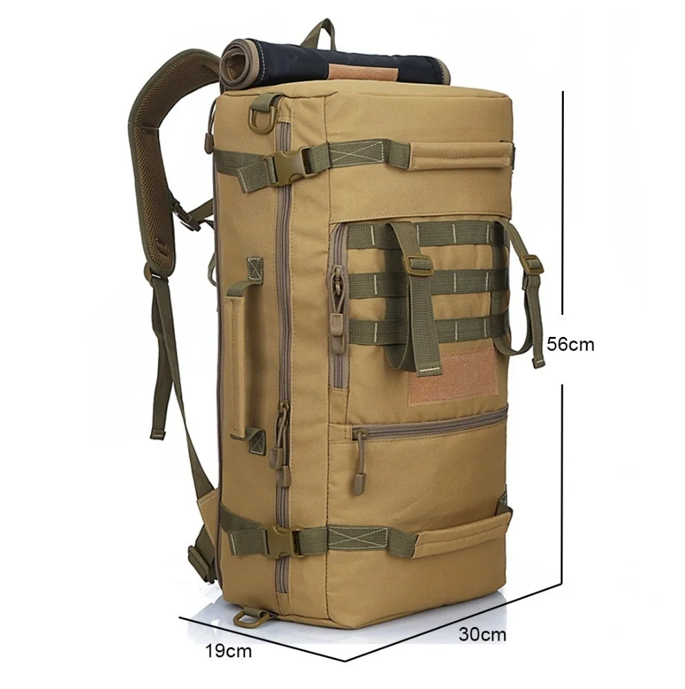 50L Taktische Militärische Rucksack Männlichen Outdoor Armee 3p Trekking Rucksack Reise Wandern Männer Camping Jagd Rucksack Molle Assault – Detail 1