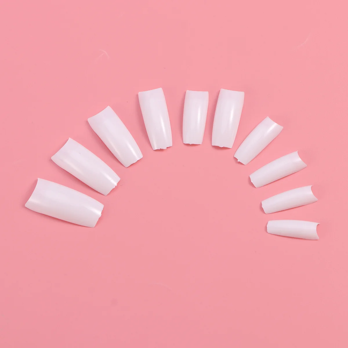 500 Stück langlebige französische künstliche Nägel aus PC-Material, natürliche Farbe, vollständige Abdeckung, künstliche Nägel für den professionellen und privaten Gebrauch