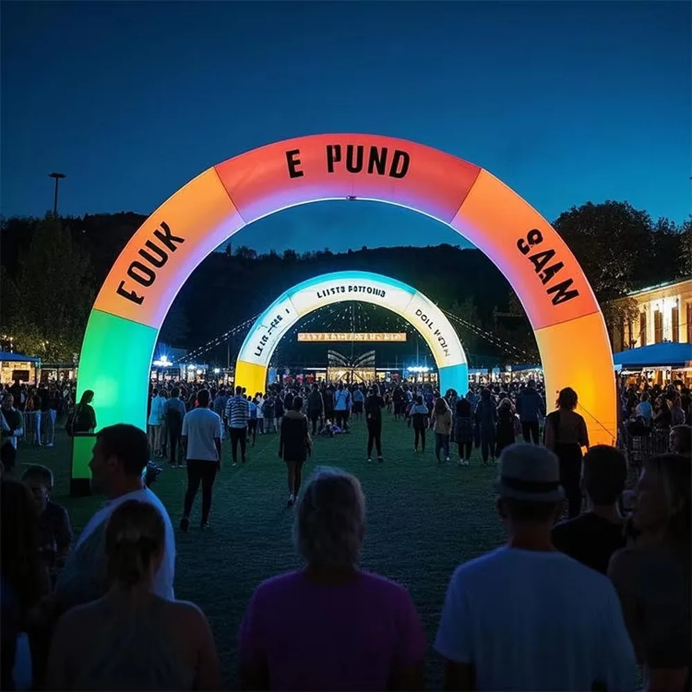 Factory Direct Custom Waterproof Inflatable Archway Gate with Built-In Fan for Race Events Advertising Wholesale