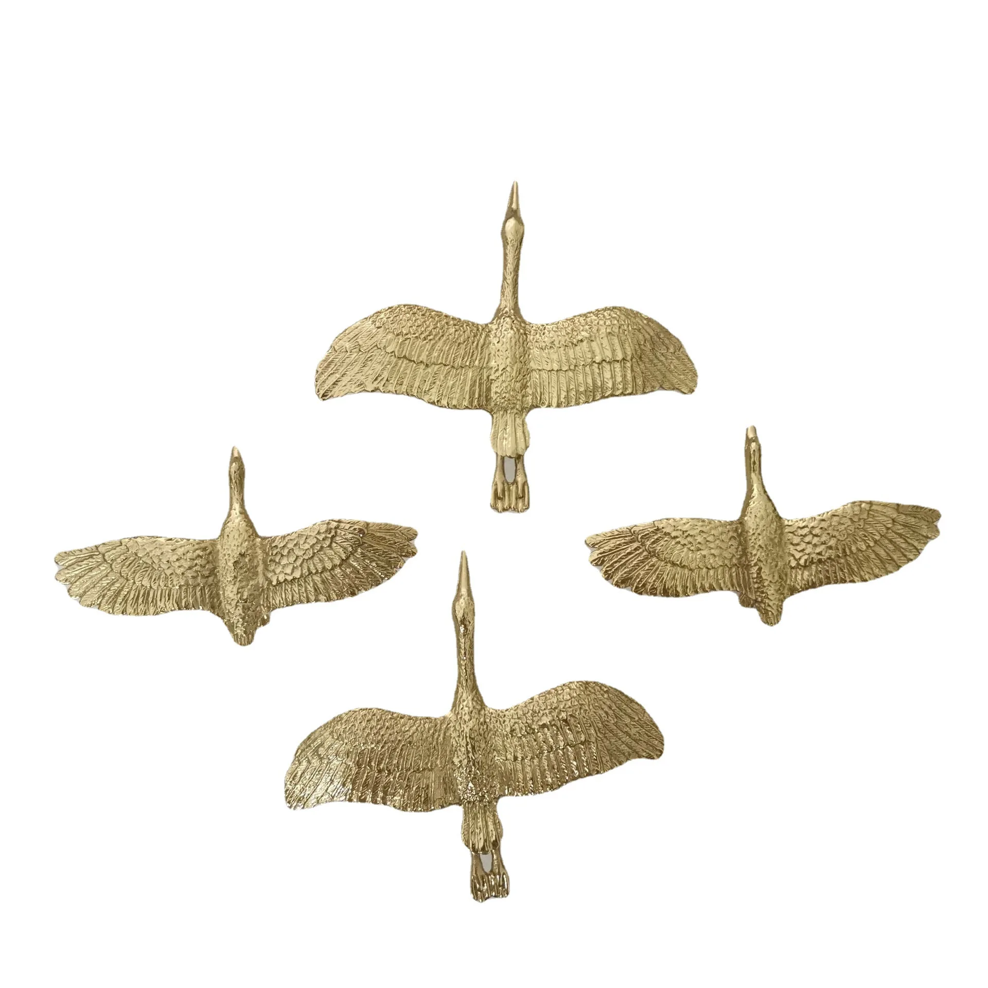 Brass geese, copper natural light, lost wax casting polished sealing glaze, drawers, cabinet doors, wardrobes wine shoe cabinets
