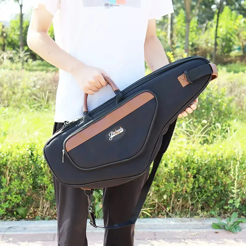 Double Shoulder Carry bE Alto Saxophone Bag Portbale bB Tenor Saxophone Case Shoulder Saxophone Box Crossbody SAX Bag Waterproof