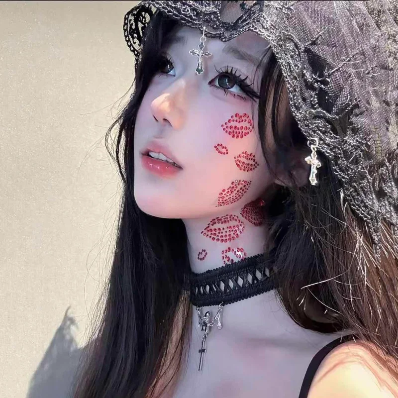 Кружевной шарф-платок с кулоном, gothic style | AliExpress