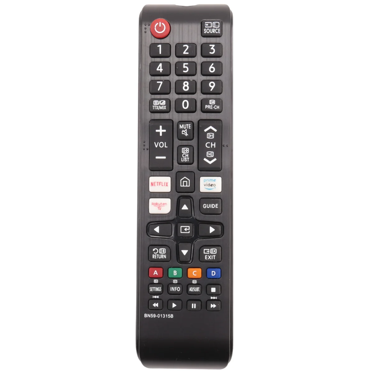 Mando a distancia de repuesto para televisor Samsung, mando a distancia de BN59-01315B para TV inteligente UE43RU7105 UE50RU7179 con Netflix Prime Video