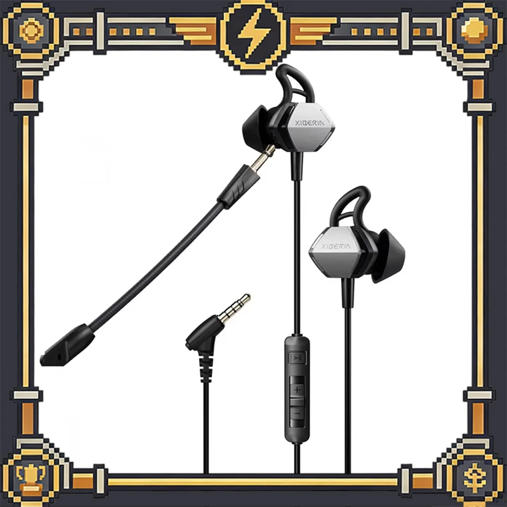 

XIBERIA MG-2S Earphone 7.1 Surround Sound Effect ALC5686 Audio Codec Chip In Ear Headphones Pluggable Line Pc Accessories Gifts