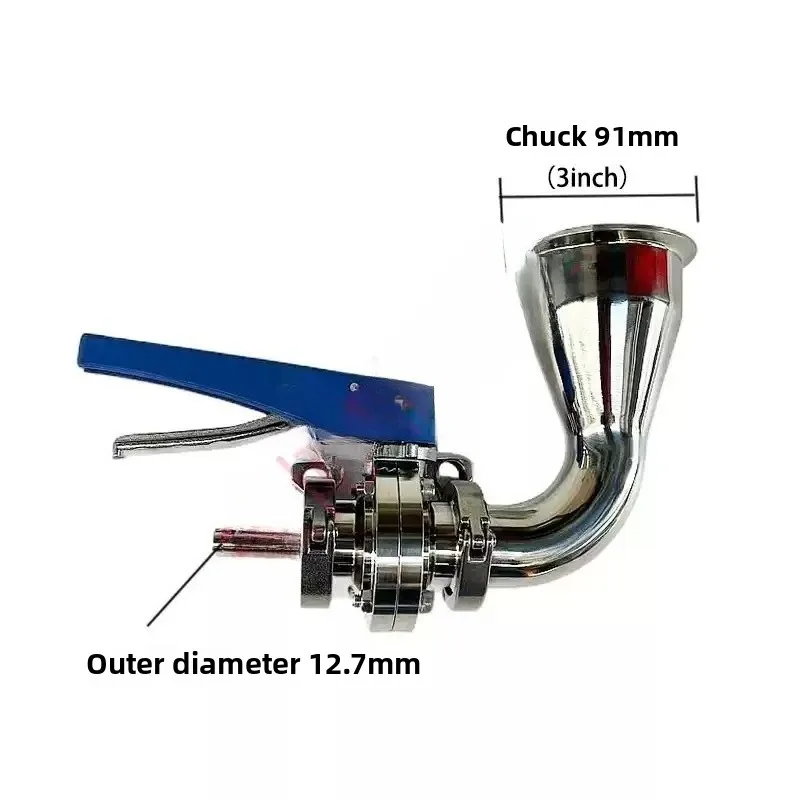 3Inch Tank Sludge Discharge Kit With 91mm Clamp Adapter Clamping Bottom Drain Fitting Home Brewing Fermentation Bucket Accessory